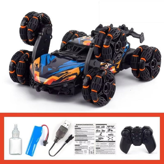 Masina Stunt RC cu Telecomanda Roti Rotative 360°